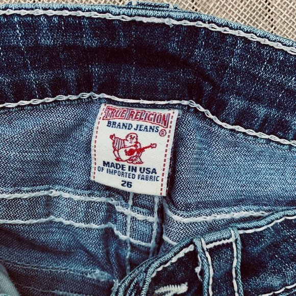 True Religion Flare and wide leg Woman Jeans Sz 26 - Picture 3 of 8